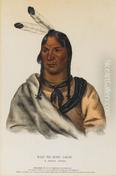 Esh-ta-hum-leah, A Sioux Chief Oil Painting by Charles Bird King