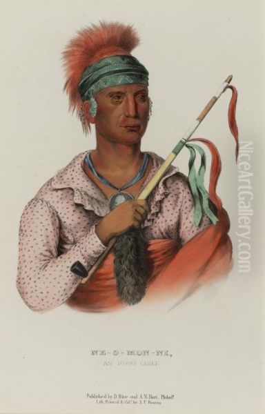 Ne-o-mon-ni, An Ioway Chief Oil Painting by Charles Bird King