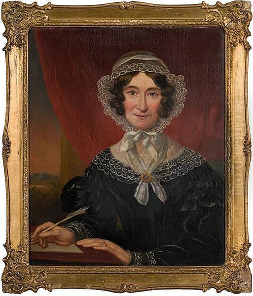 Portrait Of Lady Angela Caswell Oil Painting by John King