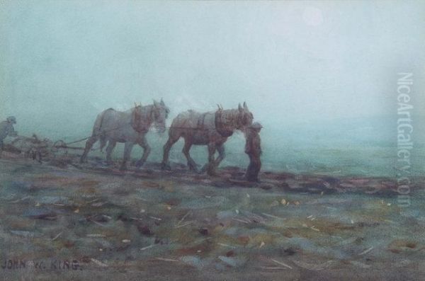 Early Morning Oil Painting by John W. King