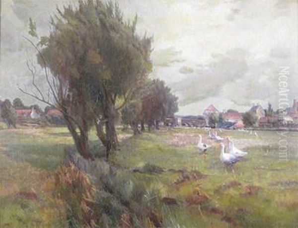 Lower Fittleworth, West Sussex Oil Painting by William Gunning King