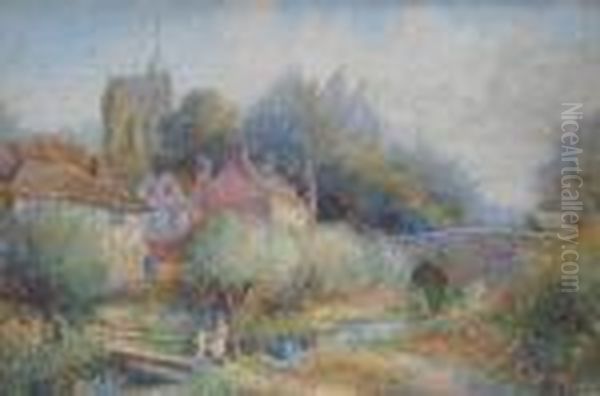 Yalding,kent Oil Painting by Thomas Kingston