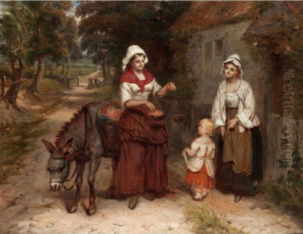 The Cherry Vendor Oil Painting by Frederick Gerald Kinnaird