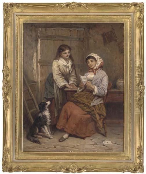 The Love Letter Oil Painting by J.G. Kinnaird