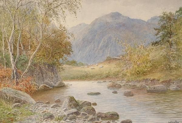 View Of Maidenmoor, Borrowdale Oil Painting by Albert Kinsley