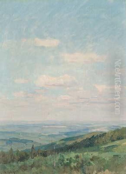 Sommerhimmel Uber Dem Taunus Oil Painting by Nelson Gray Kinsley