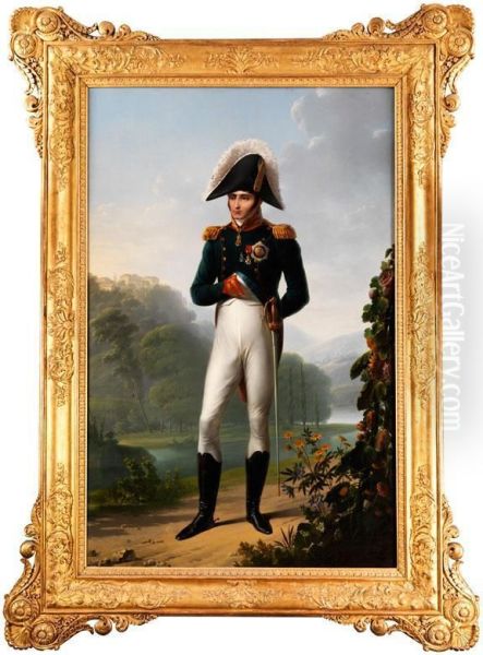 Portrait Des Jerome Bonaparte Oil Painting by Francois-Joseph Kinson