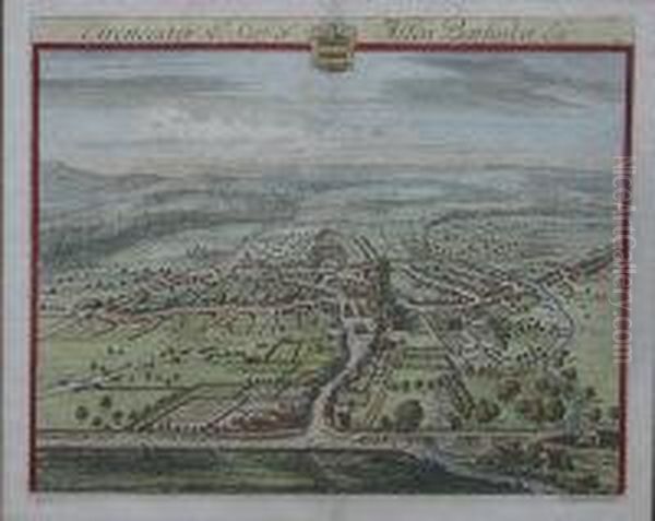 Cirencester, The Seat Of Alan Bathurst Esq Oil Painting by Johannes Kip