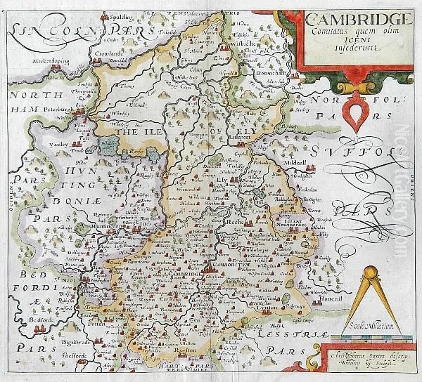 Cambridgeshire 1637 Oil Painting by William Kip