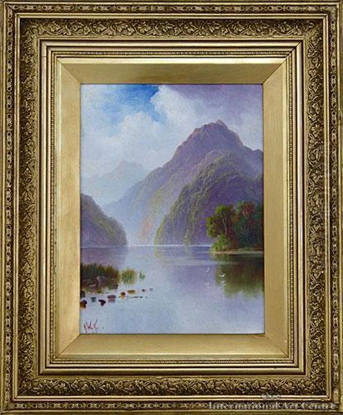 Southern Inlet Oil Painting by Henry William Kirkwood