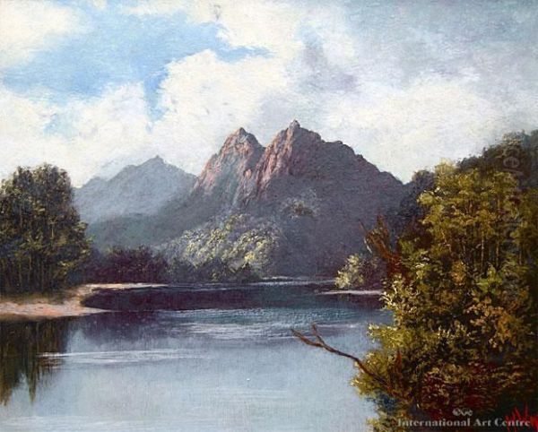 Lake Manapouri Oil Painting by Henry William Kirkwood