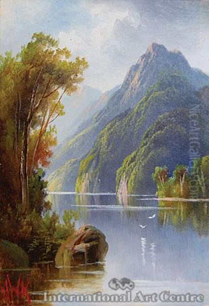 Bligh Sound Oil Painting by Henry William Kirkwood