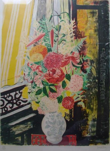 Nature Morte Aux Fleurs Oil Painting by Jean Kisling