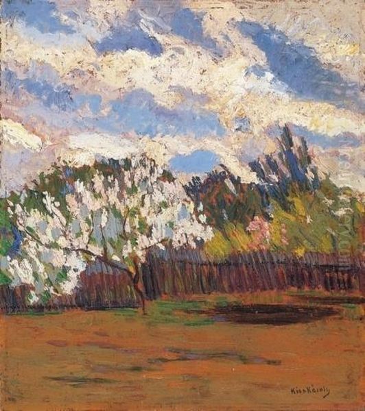 Spring Oil Painting by Karoly Kiss