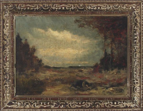 Autumn Clearing Oil Painting by Hudson Mindell Kitchell