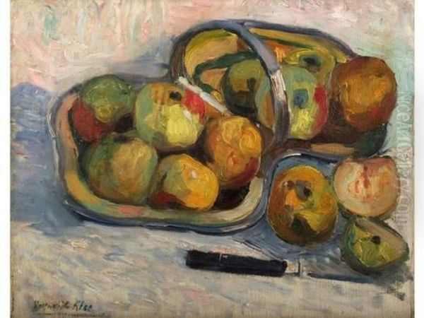 Nature Morte Aux Pommes Oil Painting by Marguerite Klee