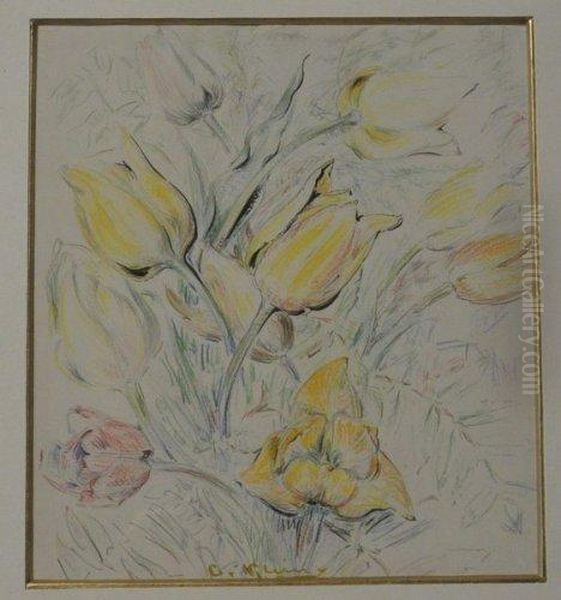 Tulipes Oil Painting by Catarina Klein