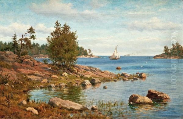 View Of The Archipelago by Oskar Conrad Kleineh