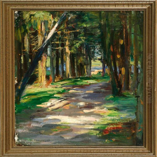 Path In A Spring Forest by Alexei Nikolaevich Klementiev