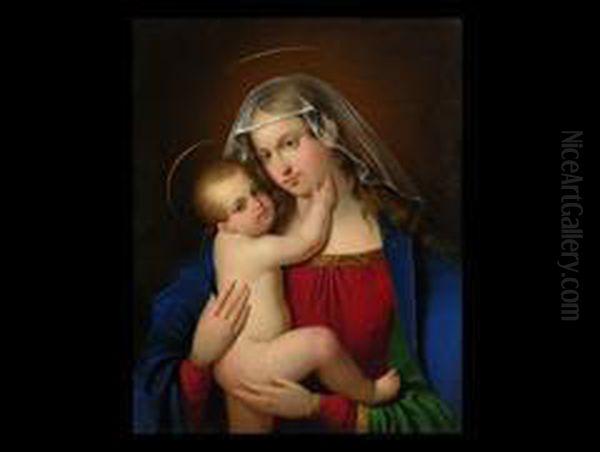 Madonna Mit Dem Kind Oil Painting by Eduard Klieber