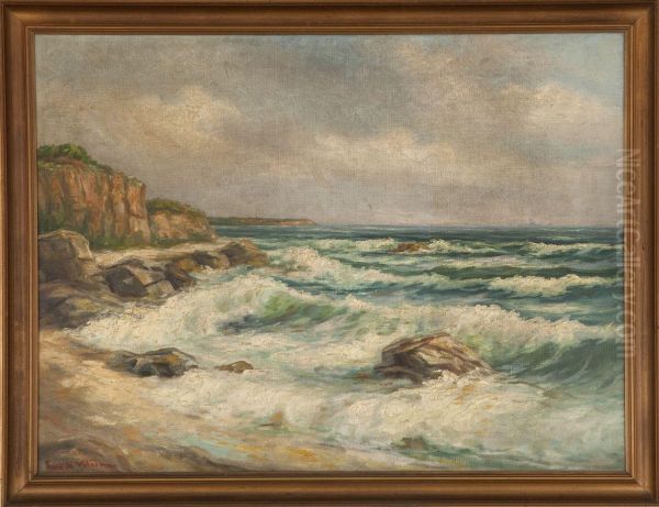 Mare In Tempesta Oil Painting by Lars Kliim