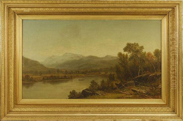 Summer Afternoon On The Susquehanna Oil Painting by Charles Wilson Knapp