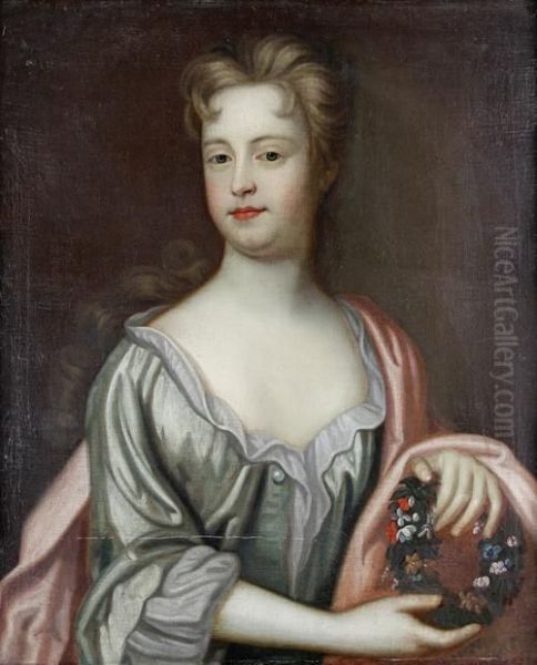 Portrait Of A Lady Oil Painting by Sir Godfrey Kneller