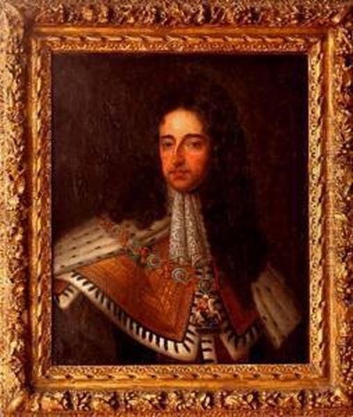 Portrait Of William Iii King Of England, Scotland And Ireland And Prince Of Orange Oil Painting by Sir Godfrey Kneller