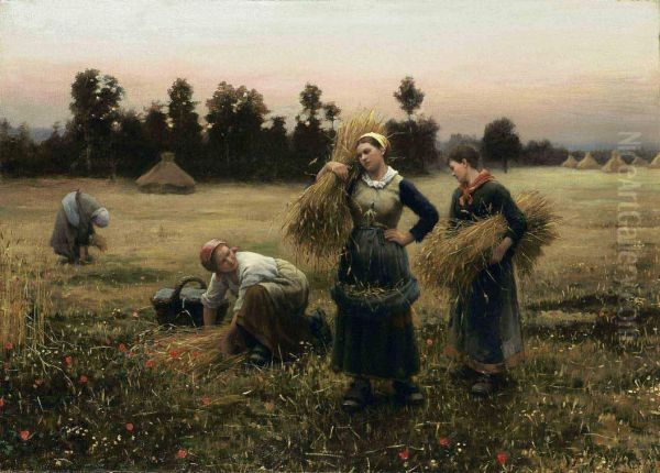 The Harvesters Oil Painting by Daniel Ridgway Knight