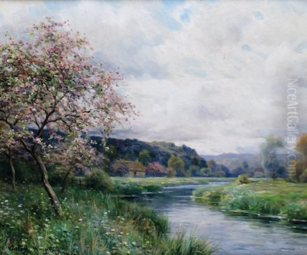 Bord De Riviere Oil Painting by Louis Aston Knight