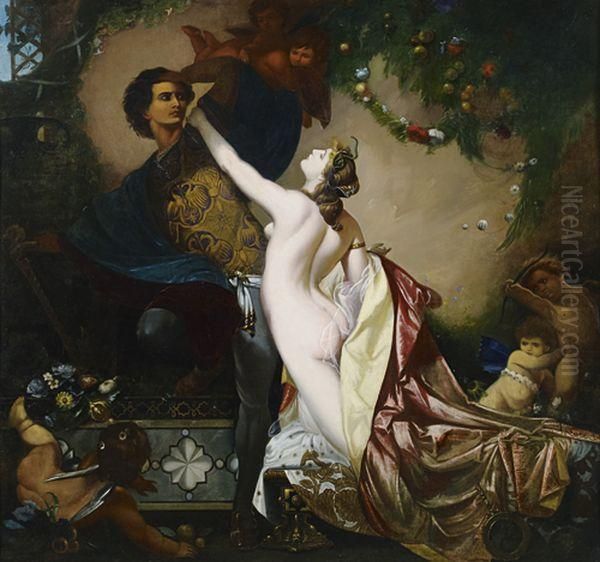 Venus Et Tanhaseur Oil Painting by Otto Knille