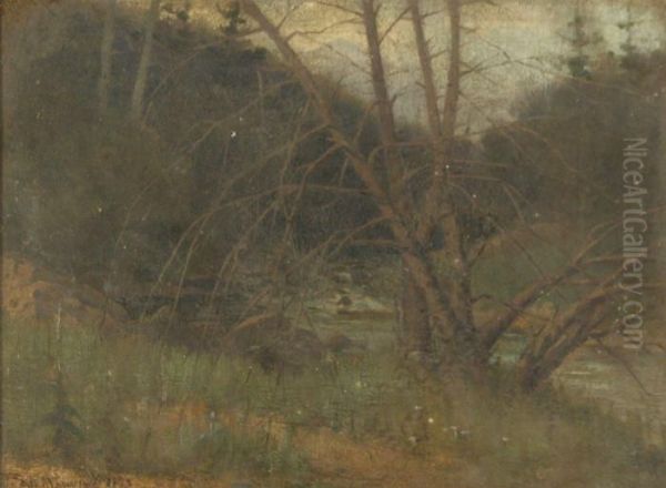 Landscape With Trees Oil Painting by Farquhar Mcgillivr. Knowles