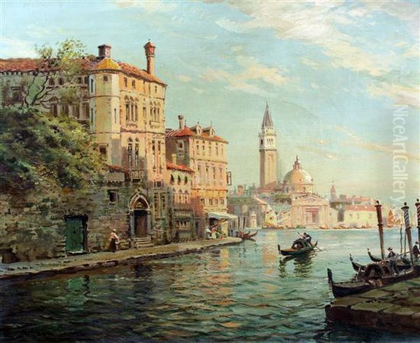 Golden Venice Oil Painting by William Knox