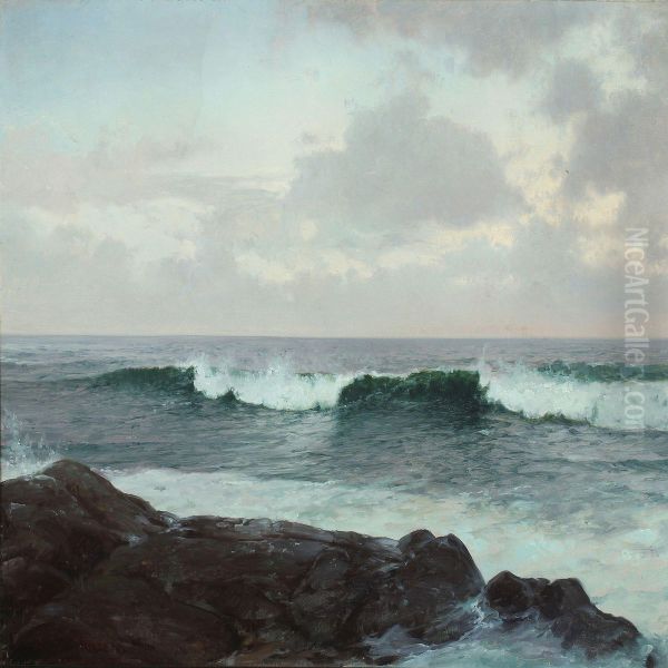 Seacape Oil Painting by Peder Knudsen