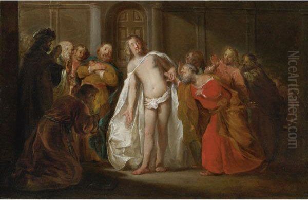 Doubting Thomas Oil Painting by Nikolaus Knupfer