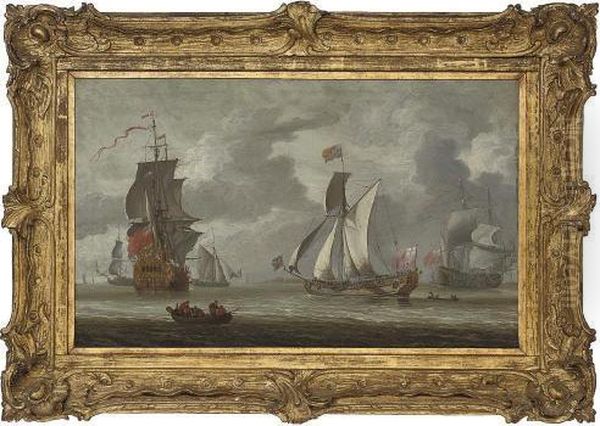 The Royal Yacht Oil Painting by Jacob Knyff