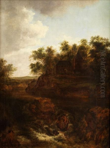 Landschaft Oil Painting by Ferdinand Kobell