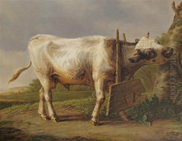 Resting With Plow Oil Painting by Jan I Kobell