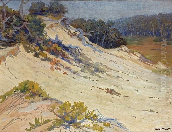 Sand Dunes Oil Painting by George Joseph Koch