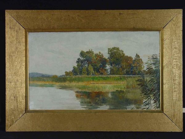 Grunewaldsee Oil Painting by Max Koch