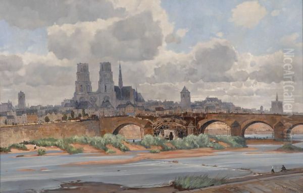 Ansicht Von Paris. Oil Painting by Reinhold Koch-Zeuthen