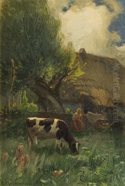 Countryside Oil Painting by Roman Kochanowski