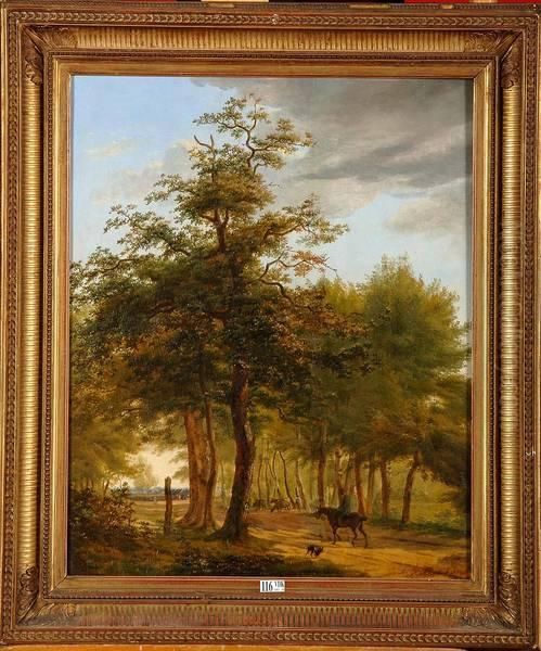 Paysage Au Cavalier Oil Painting by Barend Cornelis Koekkoek