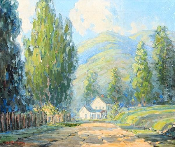 Landscape With A House Oil Painting by Walter Koeniger