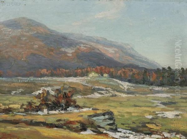 Traces Of Snow Oil Painting by Walter Koeniger