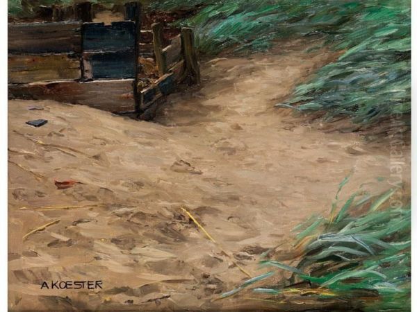 Holzgatter Am Sandh Oil Painting by Alexander Max Koester