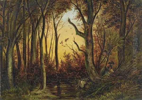 Herbstlandschaft. Oil Painting by Karl-Georg Koester