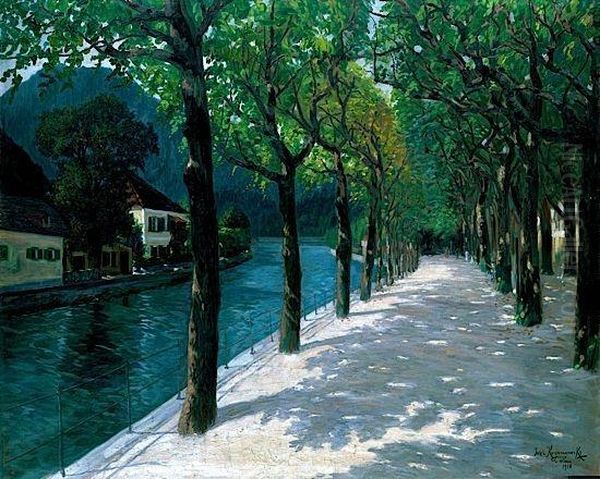 Les Quais Du Danube Oil Painting by Jacob Koganowky