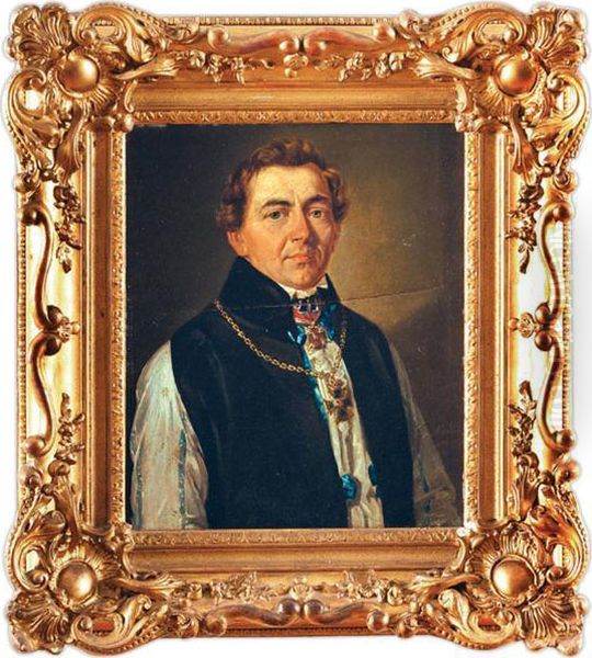 Retrato De Caballero (con Cruz De Orden). Oil Painting by Aleksander Kokular