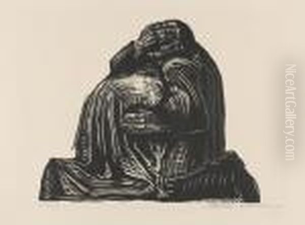 Die Eltern Oil Painting by Kathe Kollwitz